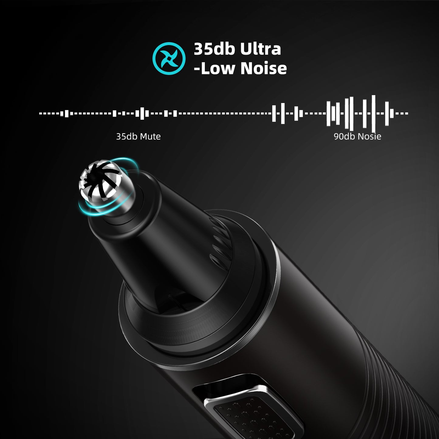 YOOVEE Rechargeable Ear and Nose Hair Trimmer for Men & Women, 2024 Professional Trimmer with Upgraded Dual Edge Blades, Removable & Waterproof Head, Mute Motor, and Cleaning Brush