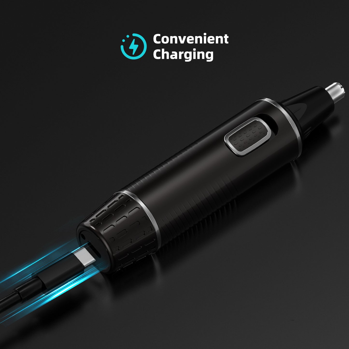 YOOVEE Rechargeable Ear and Nose Hair Trimmer for Men & Women, 2024 Professional Trimmer with Upgraded Dual Edge Blades, Removable & Waterproof Head, Mute Motor, and Cleaning Brush