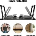 Foldable Lap Desks for Laptop, 23.6-inch Portable Bed Tray Table, Laptop Desk for Working, Writing, and Eating (Black)