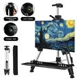 Adhino Adjustable Art Easel Stand 20"-61", Lightweight Tripod with Carry Bag & Level
