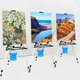Adhino Adjustable Art Easel Stand 20"-61", Lightweight Tripod with Carry Bag & Level