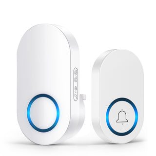 YOOVEE Wireless Doorbell Kit, 1 Receivers, 60 Ringtones, 4-Level Volume, Memory Function, IP44 Weatherproof - Easy Install for Home