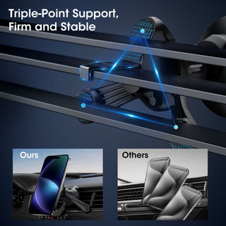 YOOVEE Magnetic Car Mount,360 Degree Rotation, Air Vent/Dashboard Magnetic Phone Mount,Strong Magnets,Car Accessories ,Compatible with Various Mobile Phone Models-Black