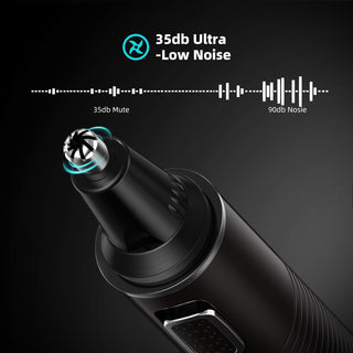 YOOVEE Rechargeable Ear and Nose Hair Trimmer for Men & Women, 2024 Professional Trimmer with Upgraded Dual Edge Blades, Removable & Waterproof Head, Mute Motor, and Cleaning Brush