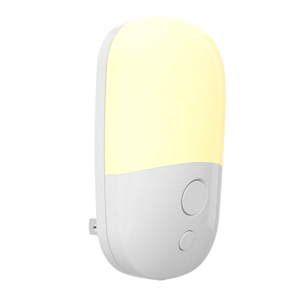 YOOVEE Plug-in Dimmable Night Light with Sensor, Warm White LED,1-Pack for Bedroom, Bathroom, Hallway - Kids & Adults
