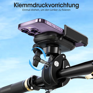 YOOVEE Bike Phone Holder, Motorcycle Phone Mount, 360° Rotatable Scooter Bicycle Handlebar Phone Mount , One-hand Operation for Effortless Cycling.
