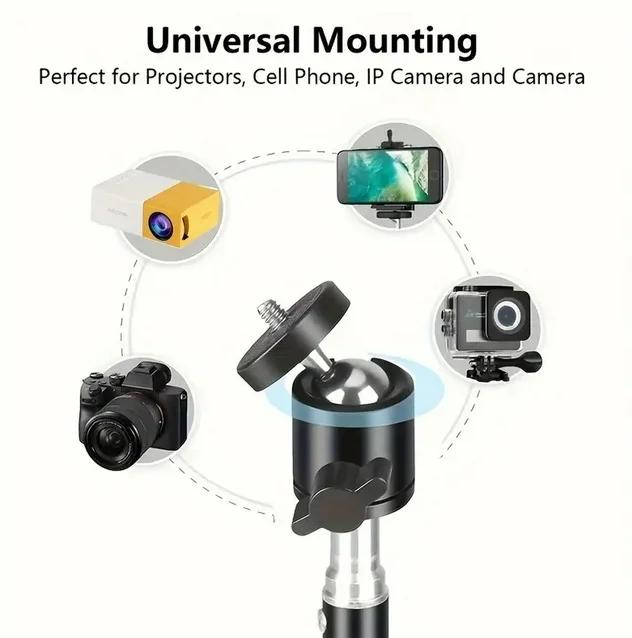 Universal Cell Phone Tripod Mount Adapter Holder Stand