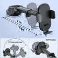 Car Phone Holder - 360° Rotatable Mount with Air Vent Clip for 4.0"-7.0" Google Pixel, Samsung Galaxy, Motorola Moto, iPhone